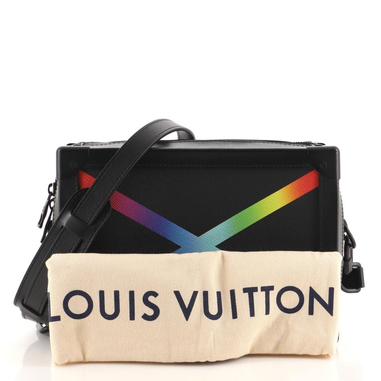 Louis Vuitton Soft Trunk Taiga Black/Rainbow in Taiga Leather with Matte  Black - US