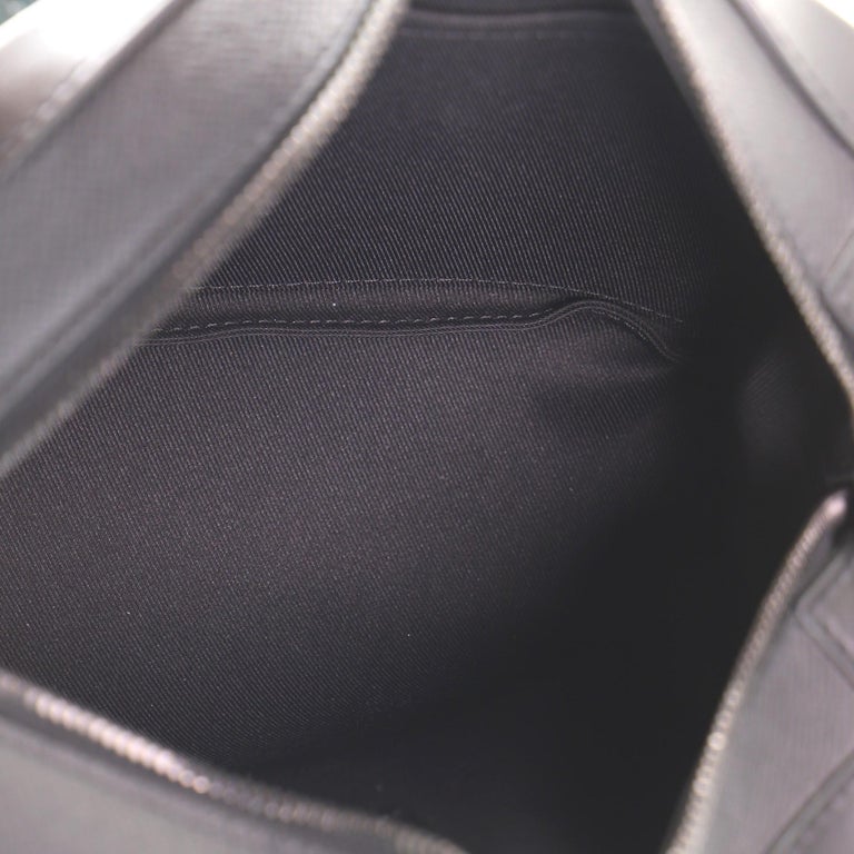 LOUIS VUITTON M30351 Taiga Mini Soft Trunk Shoulder Bag Taiga Leather Black