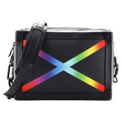 Louis Vuitton Danube Messenger Bag Rainbow Taiga Leather Black, Multicolor  For Sale at 1stDibs