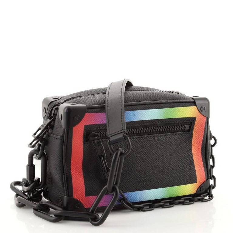 Louis Vuitton Soft Trunk Bag Rainbow Taiga Leather Mini at 1stDibs