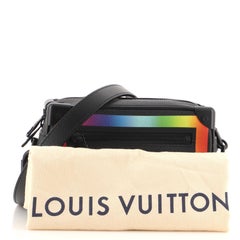 Louis Vuitton Soft Trunk Tasche Regenbogen Taiga Leder Mini