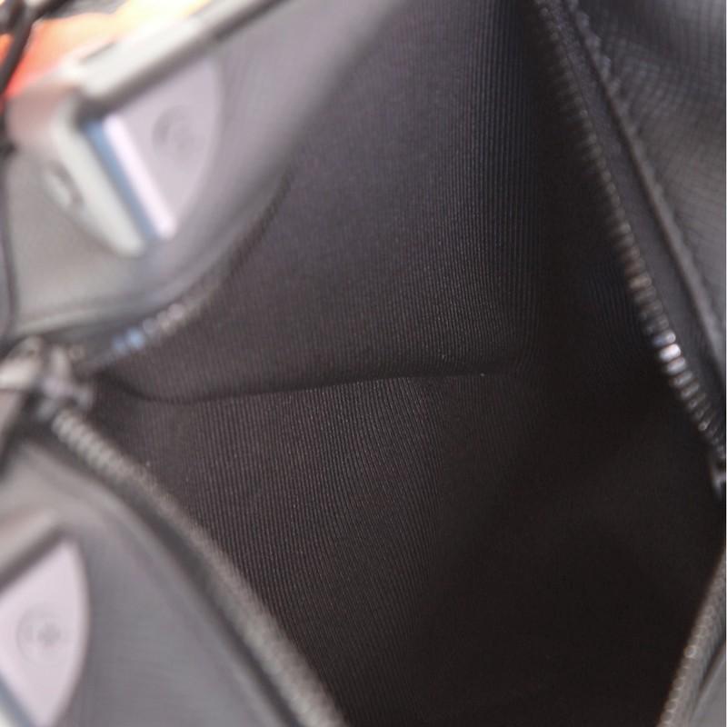 Black Louis Vuitton Soft Trunk Bag Rainbow Taiga Leather Mini