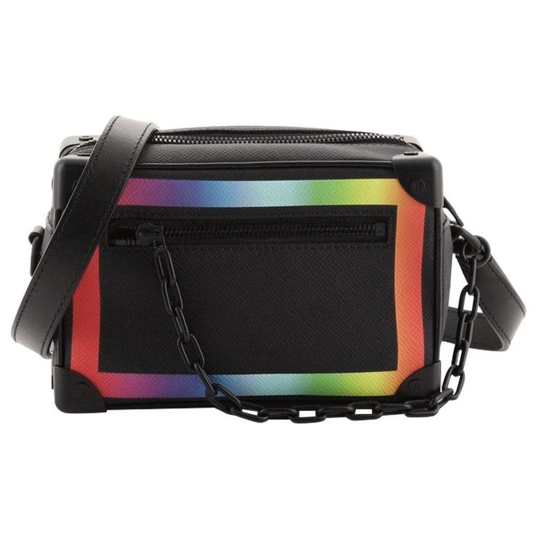 Louis Vuitton Soft Trunk Bag Rainbow Taiga Leather Mini Black, Print at  1stDibs  rainbow louis vuitton bag, louis vuitton rainbow bag, louis  vuitton rainbow print