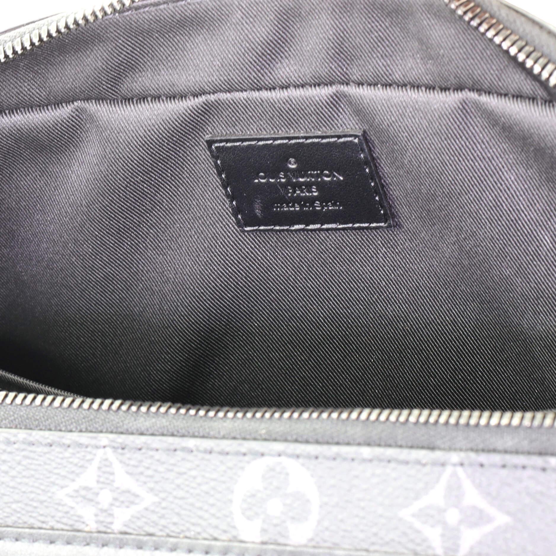 Black Louis Vuitton Soft Trunk Briefcase Monogram Eclipse Canvas