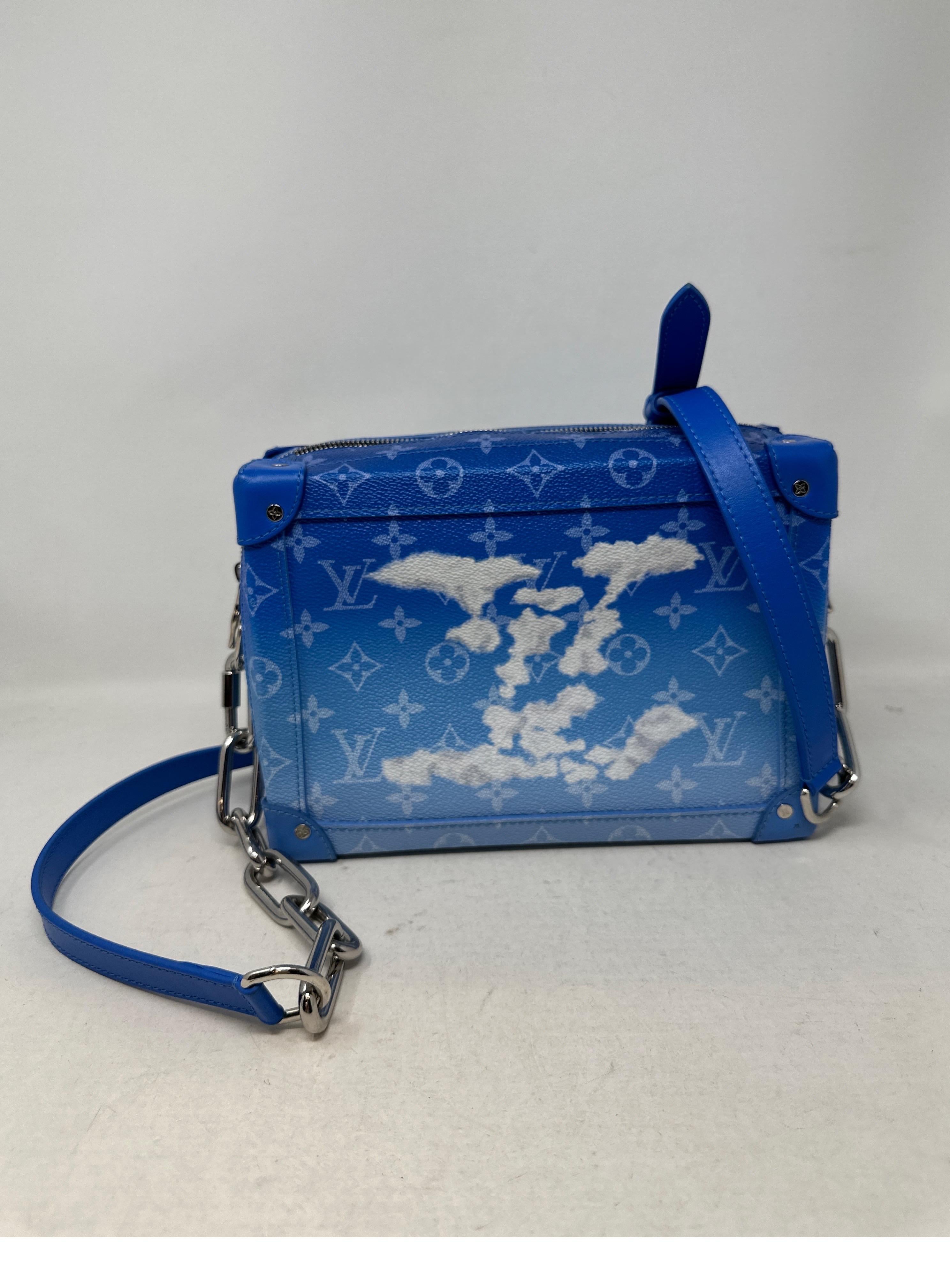 Louis Vuitton Soft Trunk Clouds Monogram Blue Bag  In Good Condition In Athens, GA