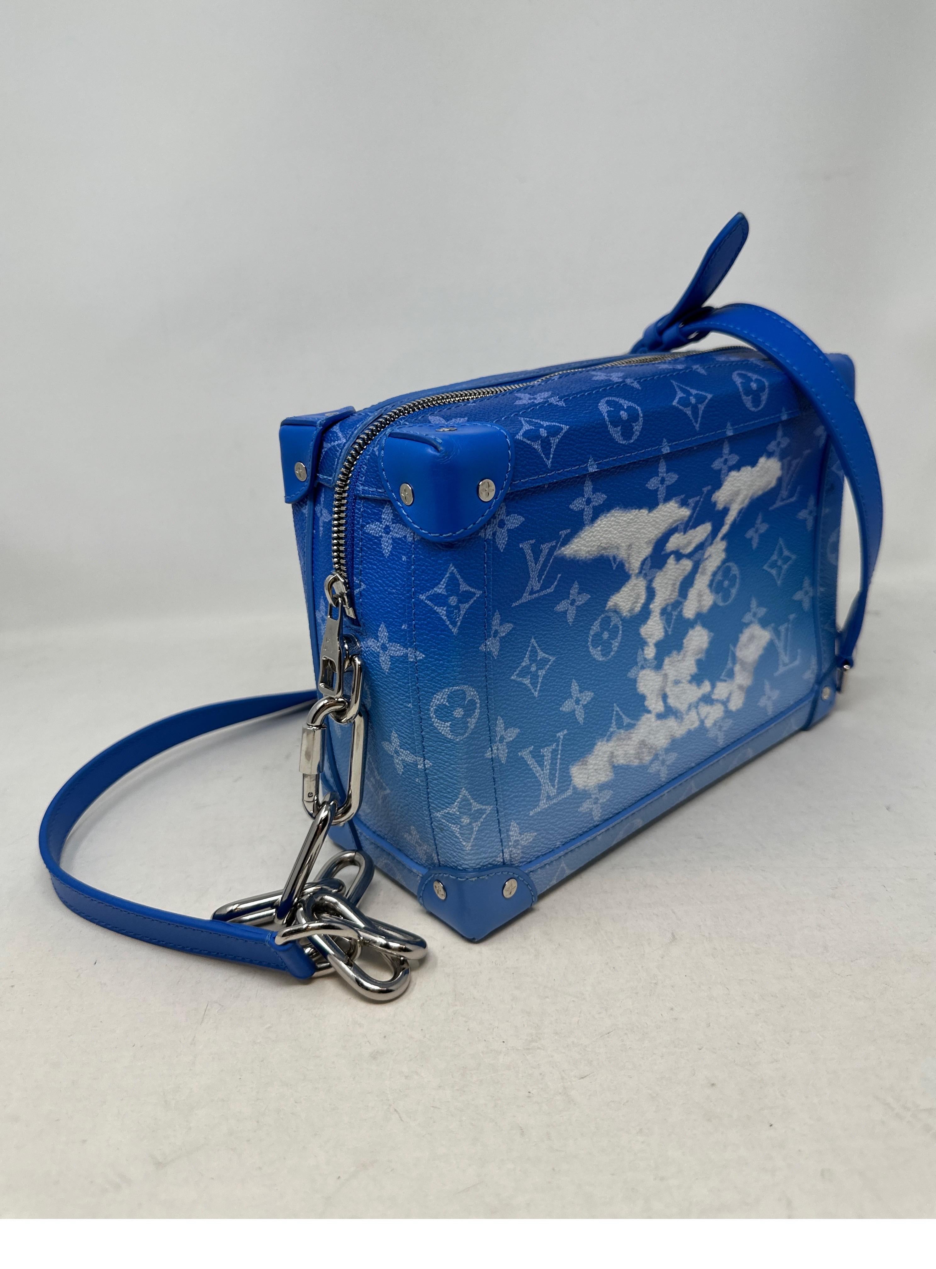 Women's or Men's Louis Vuitton Soft Trunk Clouds Monogram Blue Bag 