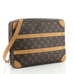 Louis Vuitton Soft Trunk Messenger Bag Monogramm Segeltuch MM