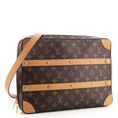 Louis Vuitton Soft Trunk Messenger Bag Monogramm Segeltuch MM