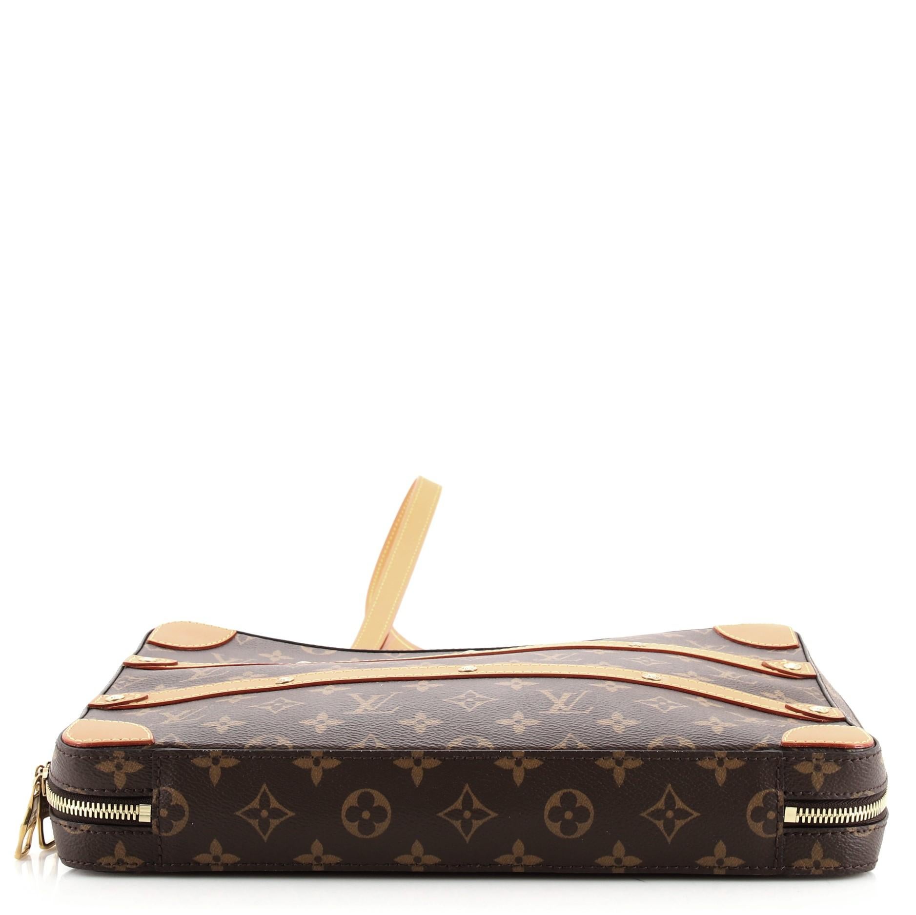Louis Vuitton Soft Trunk Messenger Bag Monogram Canvas MM In Good Condition In NY, NY