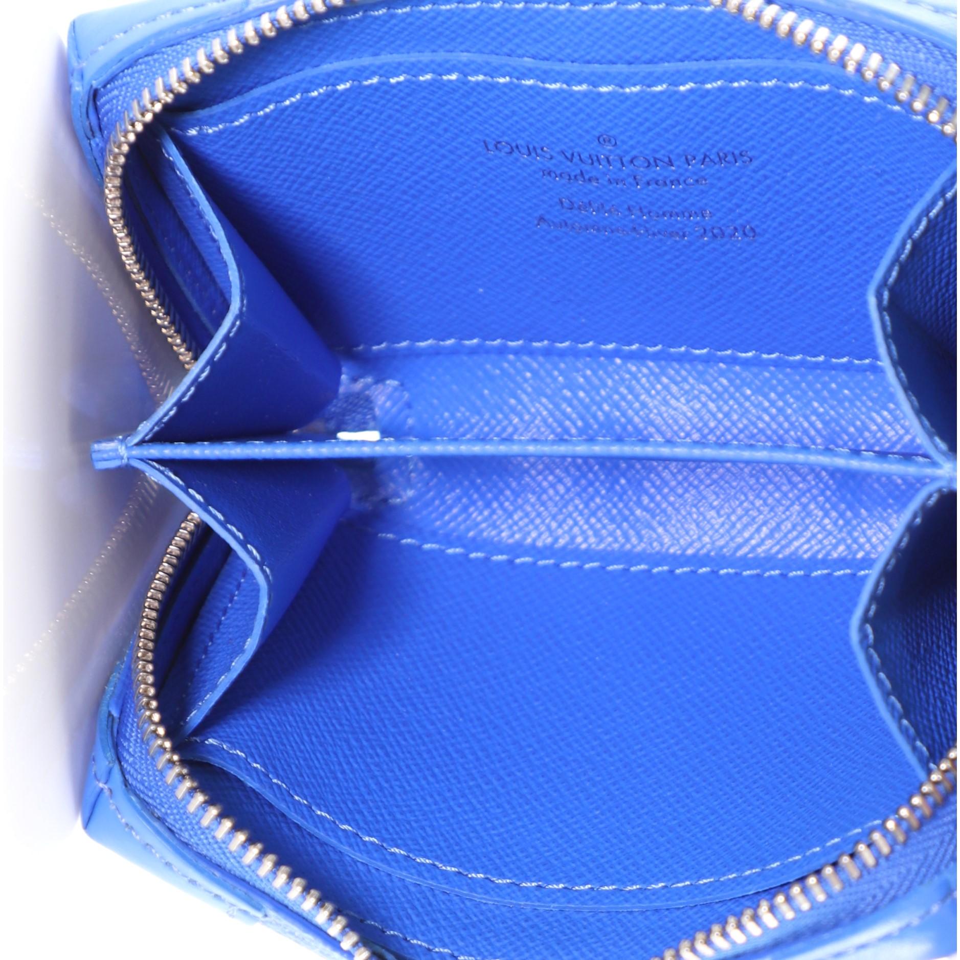 Blue Louis Vuitton Soft Trunk Necklace Wallet Limited Edition Monogram Clouds