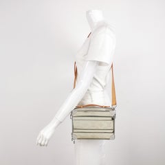 Louis Vuitton Soft Trunk Silver Patent Leather Monogram Crossbody Bag