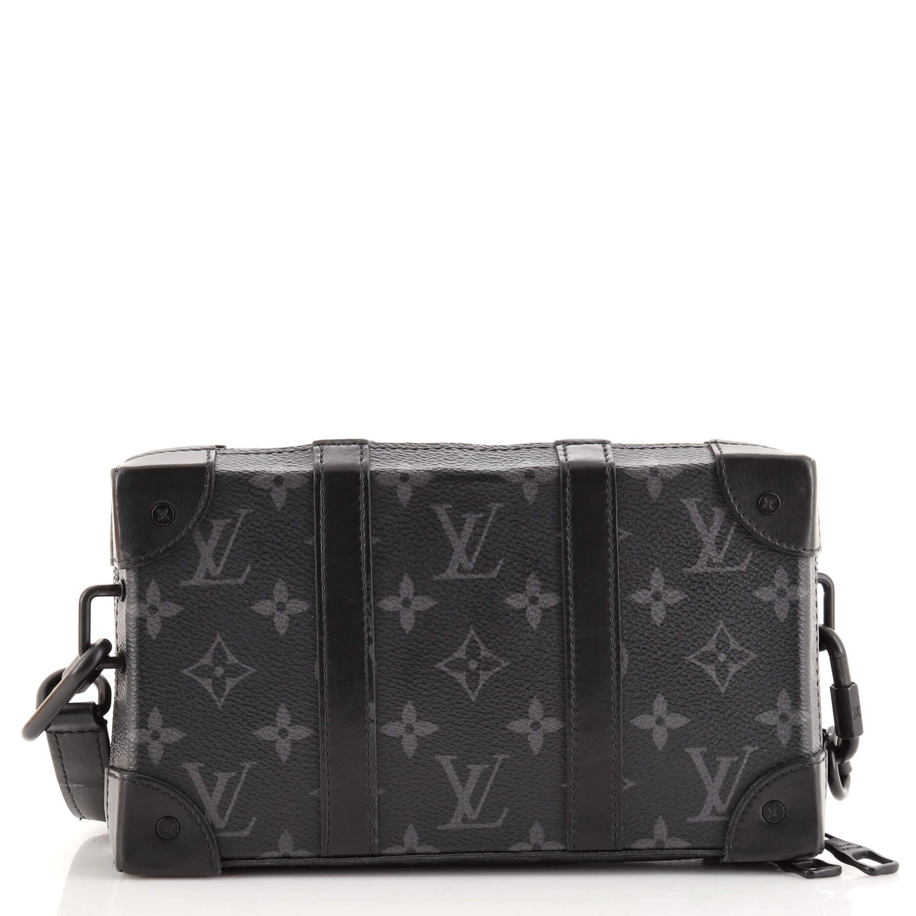 Black Louis Vuitton Soft Trunk Wallet Monogram Eclipse Canvas