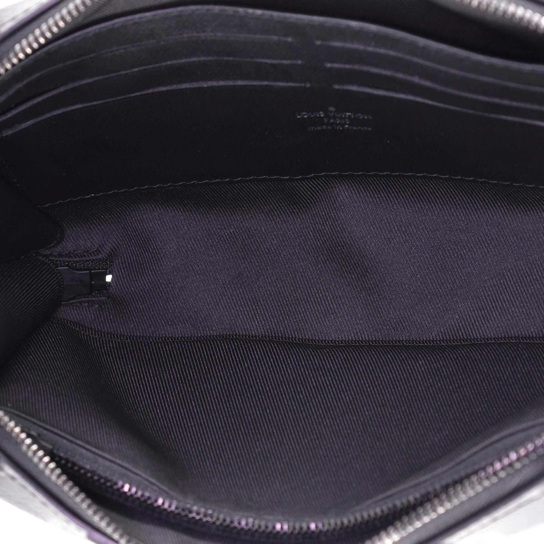 Black Louis Vuitton Soft Trunk Wallet Monogram Eclipse Canvas