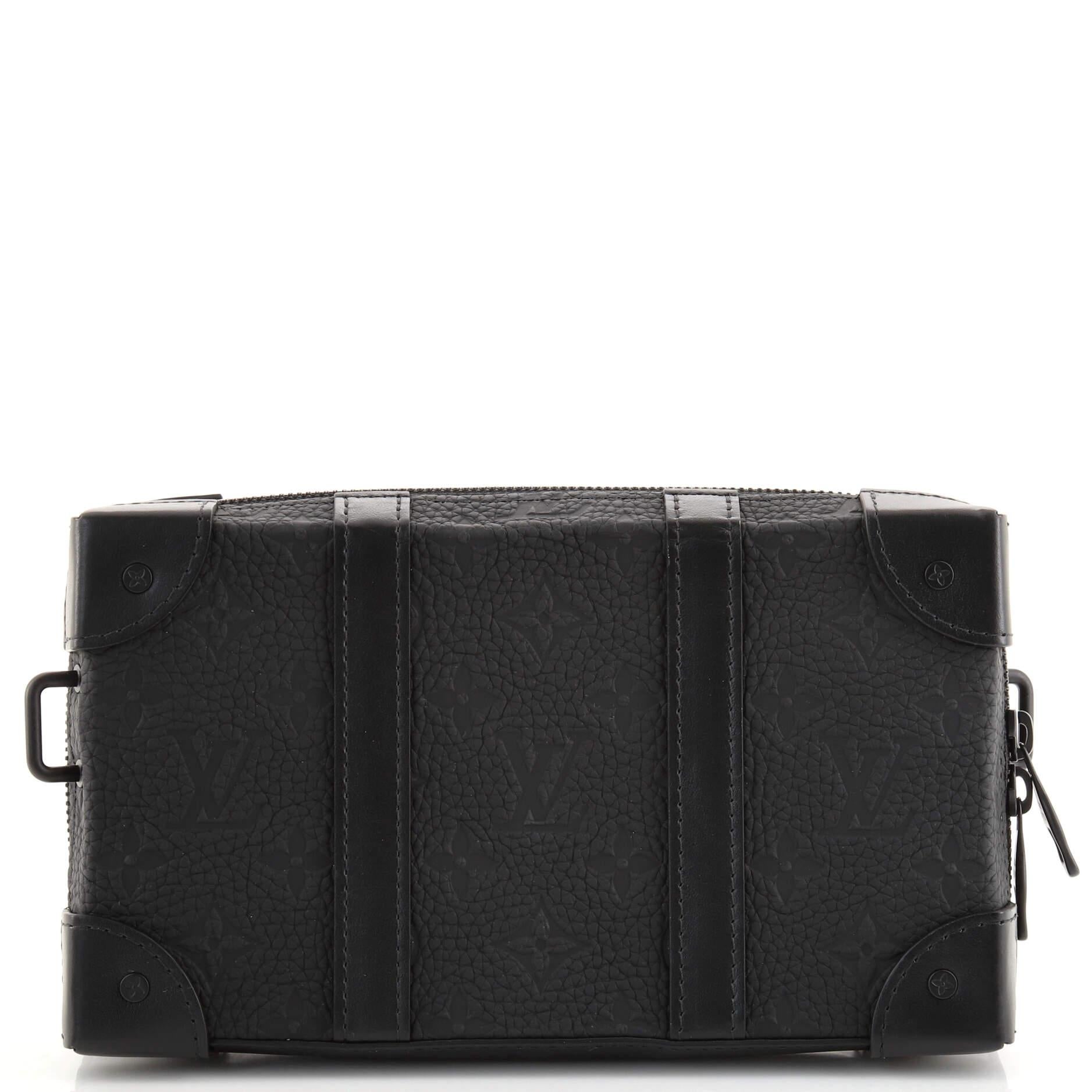 Black Louis Vuitton Soft Trunk Wallet Monogram Taurillon Leather