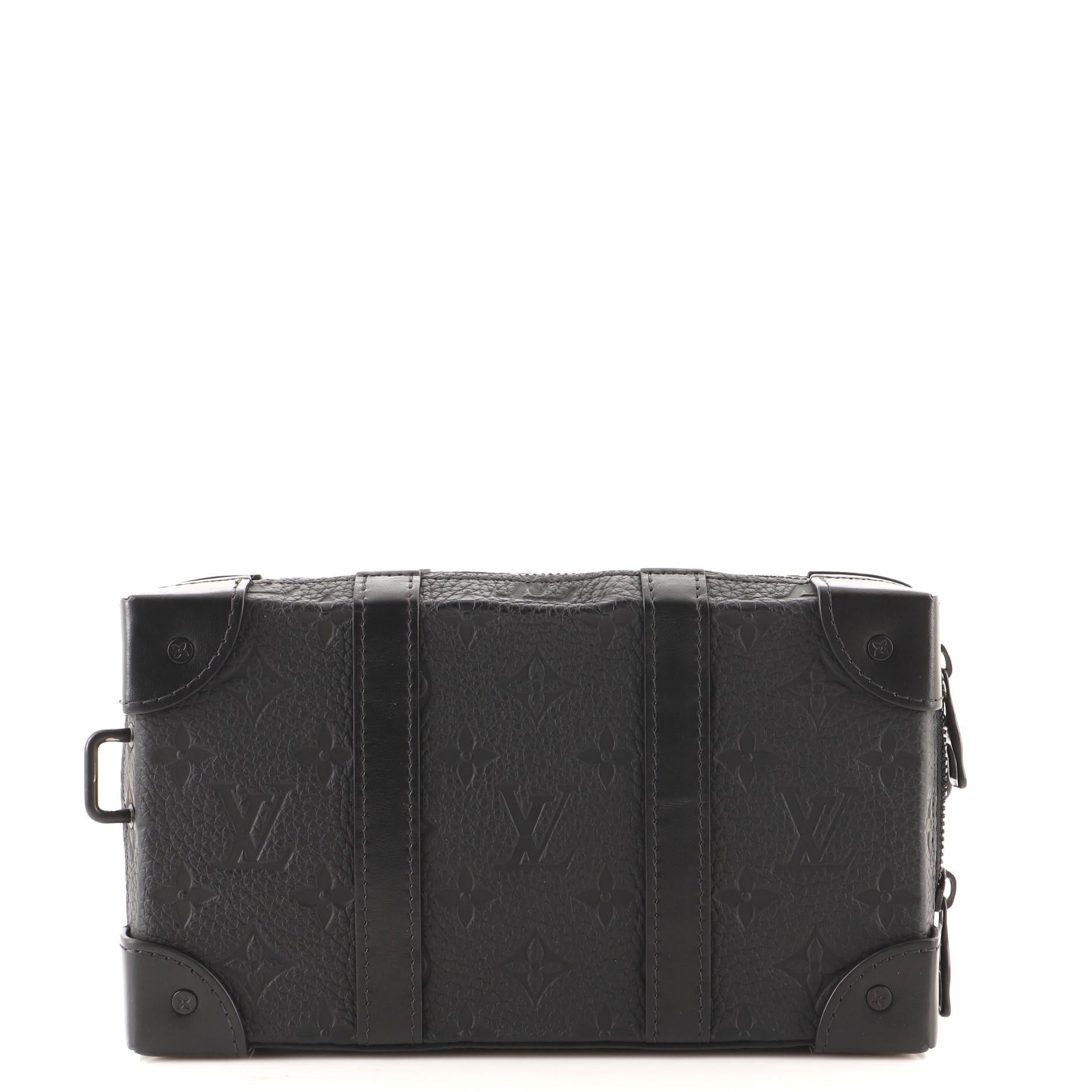 Black Louis Vuitton Soft Trunk Wallet Monogram Taurillon Leather