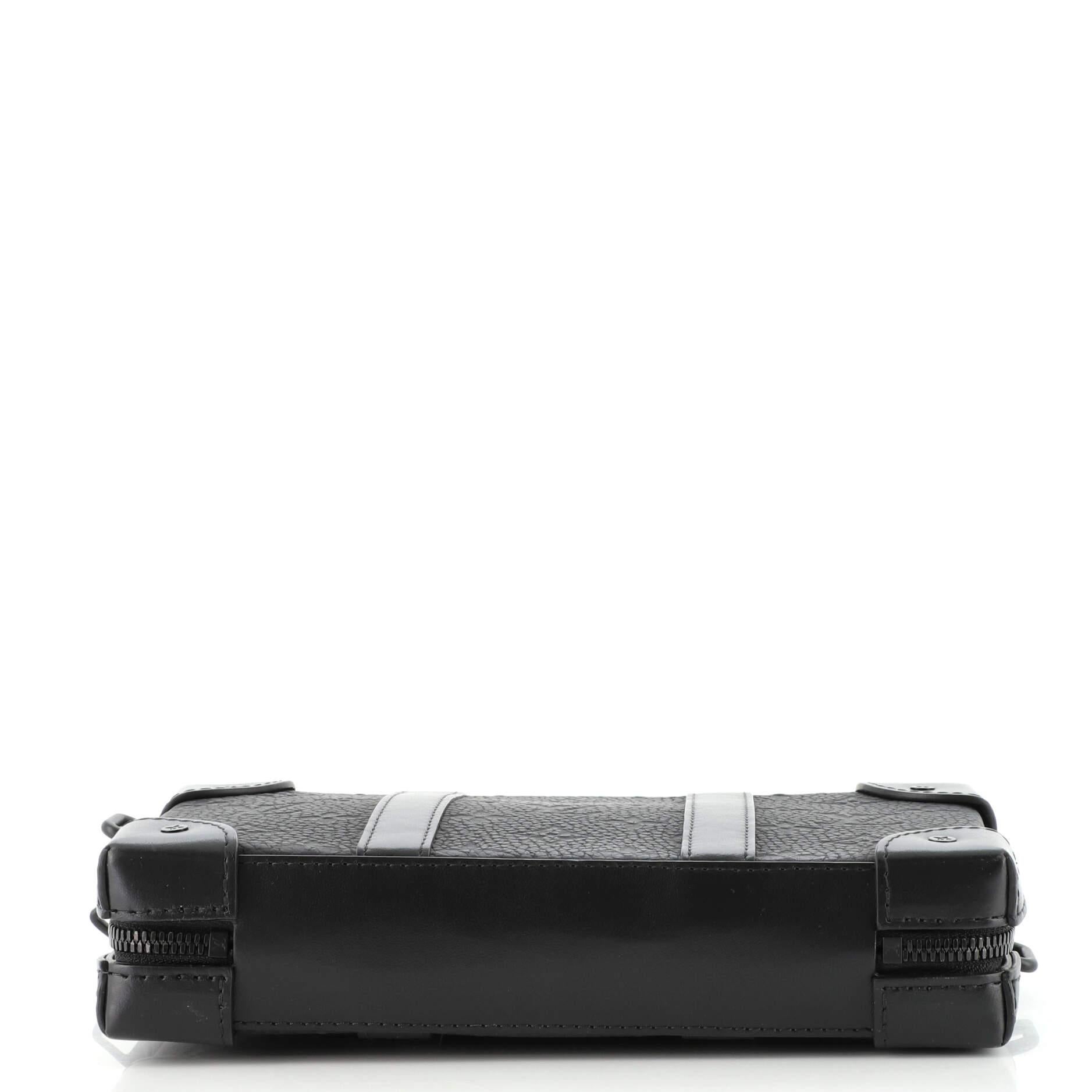 Black Louis Vuitton Soft Trunk Wallet Monogram Taurillon Leather