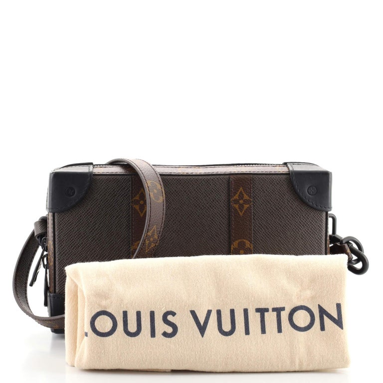 Louis Vuitton Soft Trunk Wallet Taiga Leather with Monogram Canvas