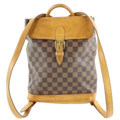 Vintage Louis Vuitton Soho  Arlequin Centenaire 3lz1129 Brown Coated Canvas Backpack