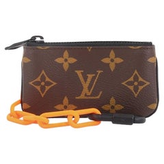 Louis Vuitton Pochette Cle Monogram Red in Taurillon Leather with  Tone-on-Tone - US