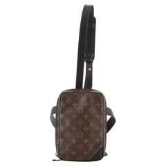 Louis Vuitton Taurillon Utility Side Bag Monogram Powder White Sling Bag 861459