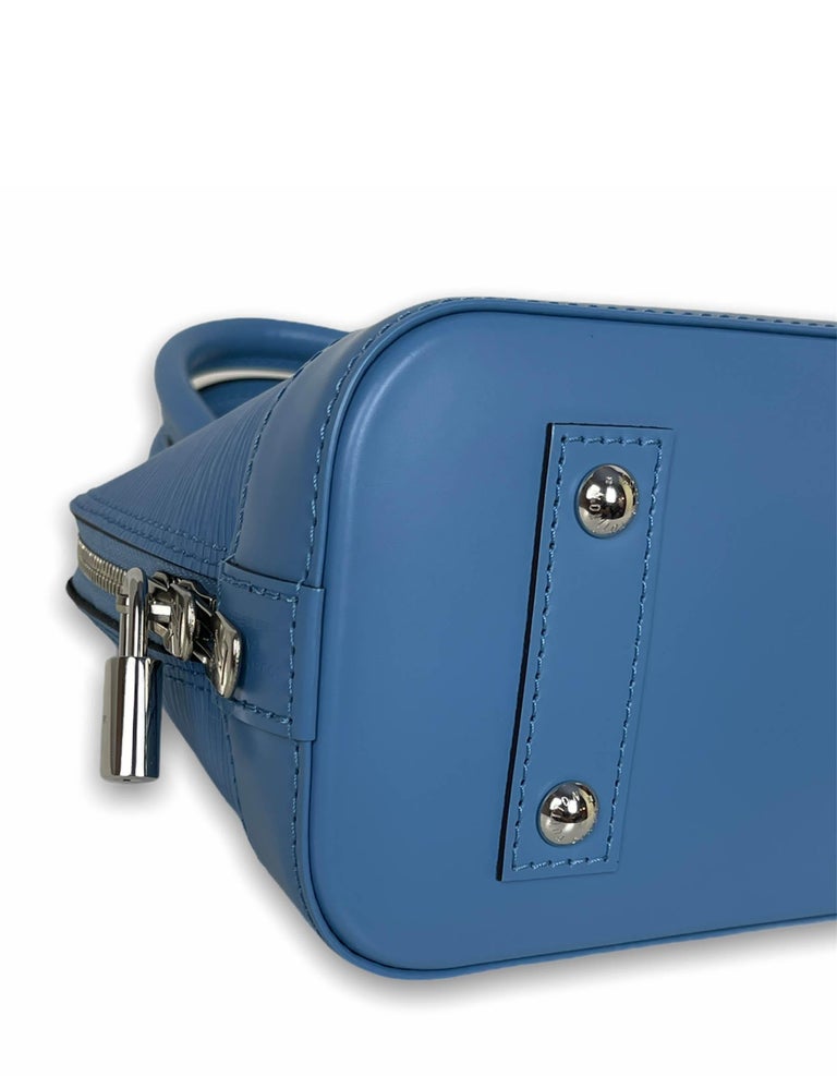 Louis Vuitton SOLD OUT Bleuet Blue Epi Jacquard Alma BB Crossbody Bag 1