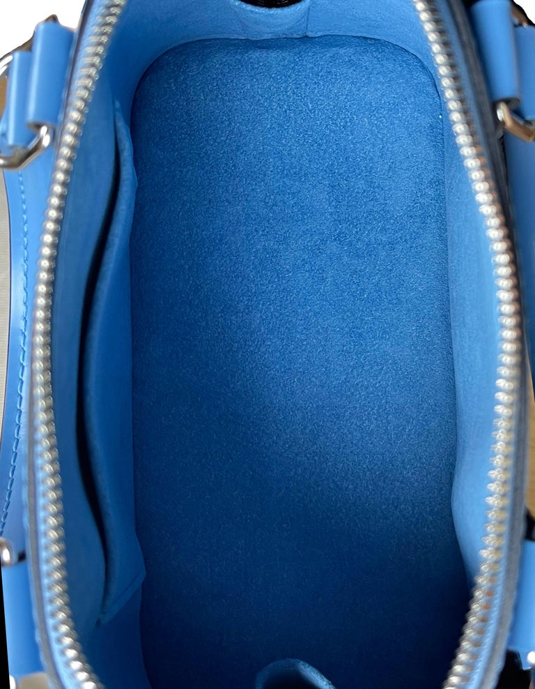 Louis Vuitton SOLD OUT Bleuet Blue Epi Jacquard Alma BB Crossbody Bag 4