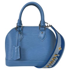 Louis Vuitton Handbag Blue White at 1stDibs