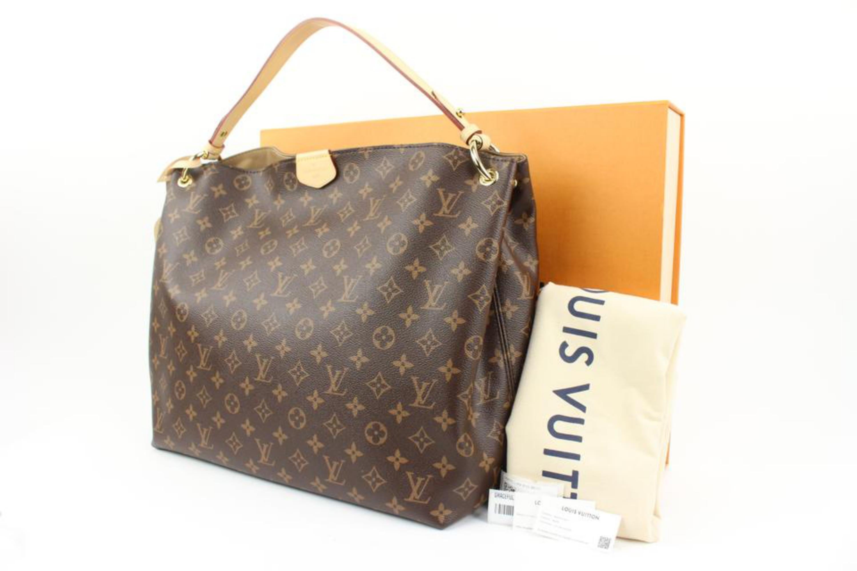 Louis Vuitton Sold Out Everywhere Brand New 2022 Monogram Graceful MM Hobo s27lv90
Date Code/Serial Number: RFID Chip
Measurements: Length:  16