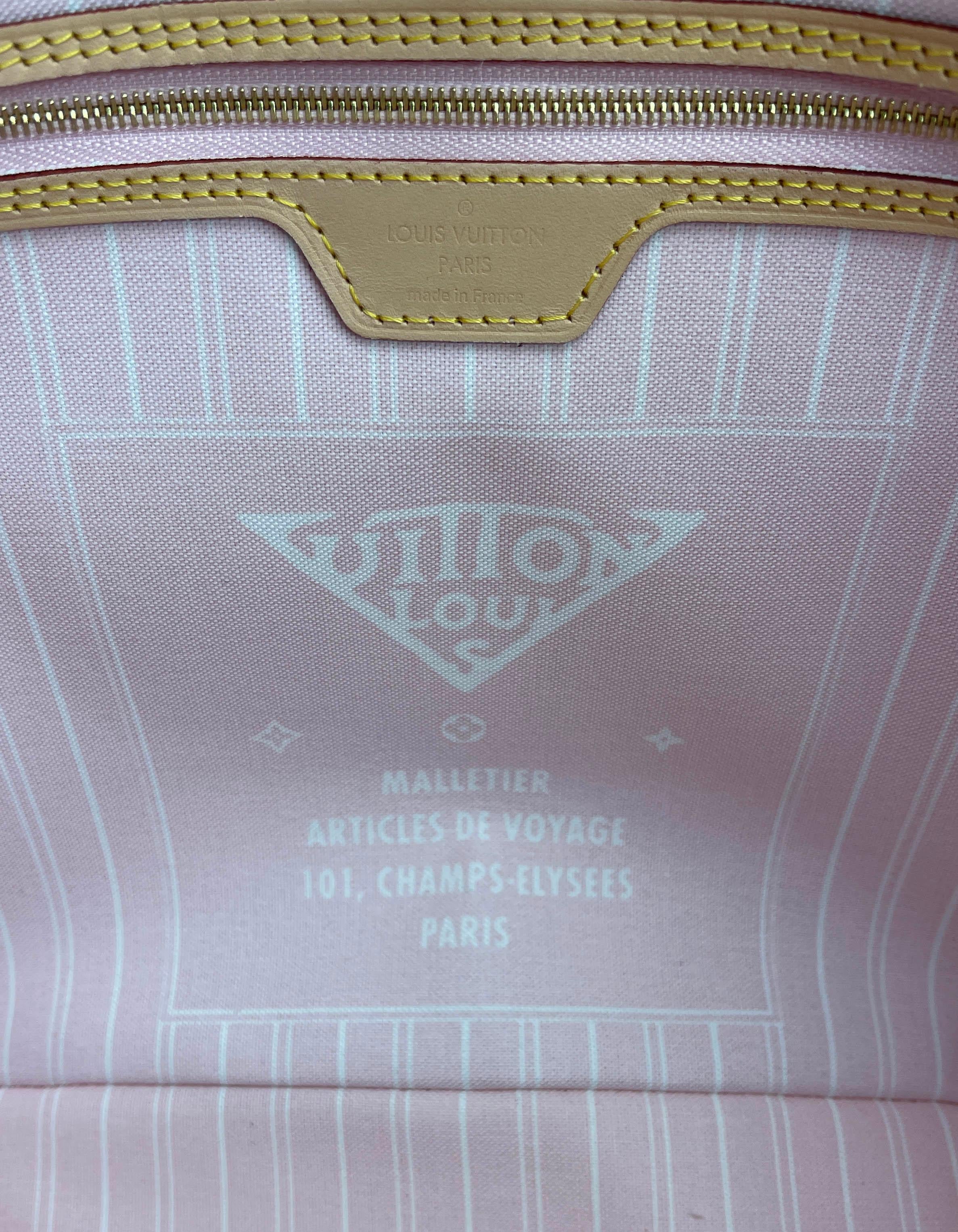 Louis Vuitton SOLD OUT Mist Monogram Giant By The Pool Neverfull MM Tote Bag 1