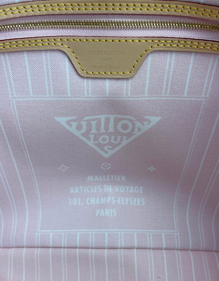 Louis Vuitton SOLD OUT Mist Monogram Giant By The Pool Neverfull MM Tote Bag  at 1stDibs