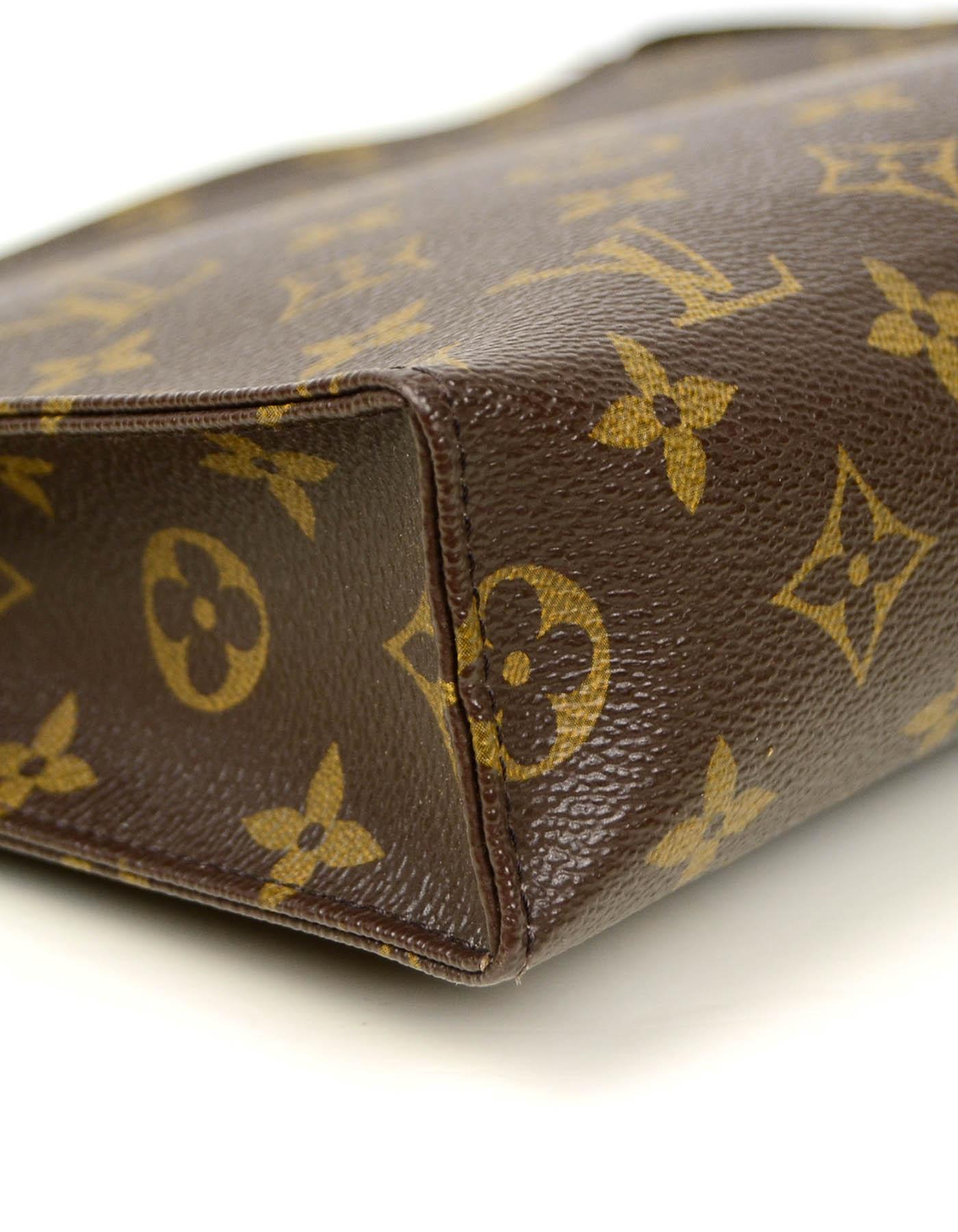 Women's or Men's Louis Vuitton SOLD OUT Monogram Coated Canvas Toiletry 26 Pouch/Clutch Bag