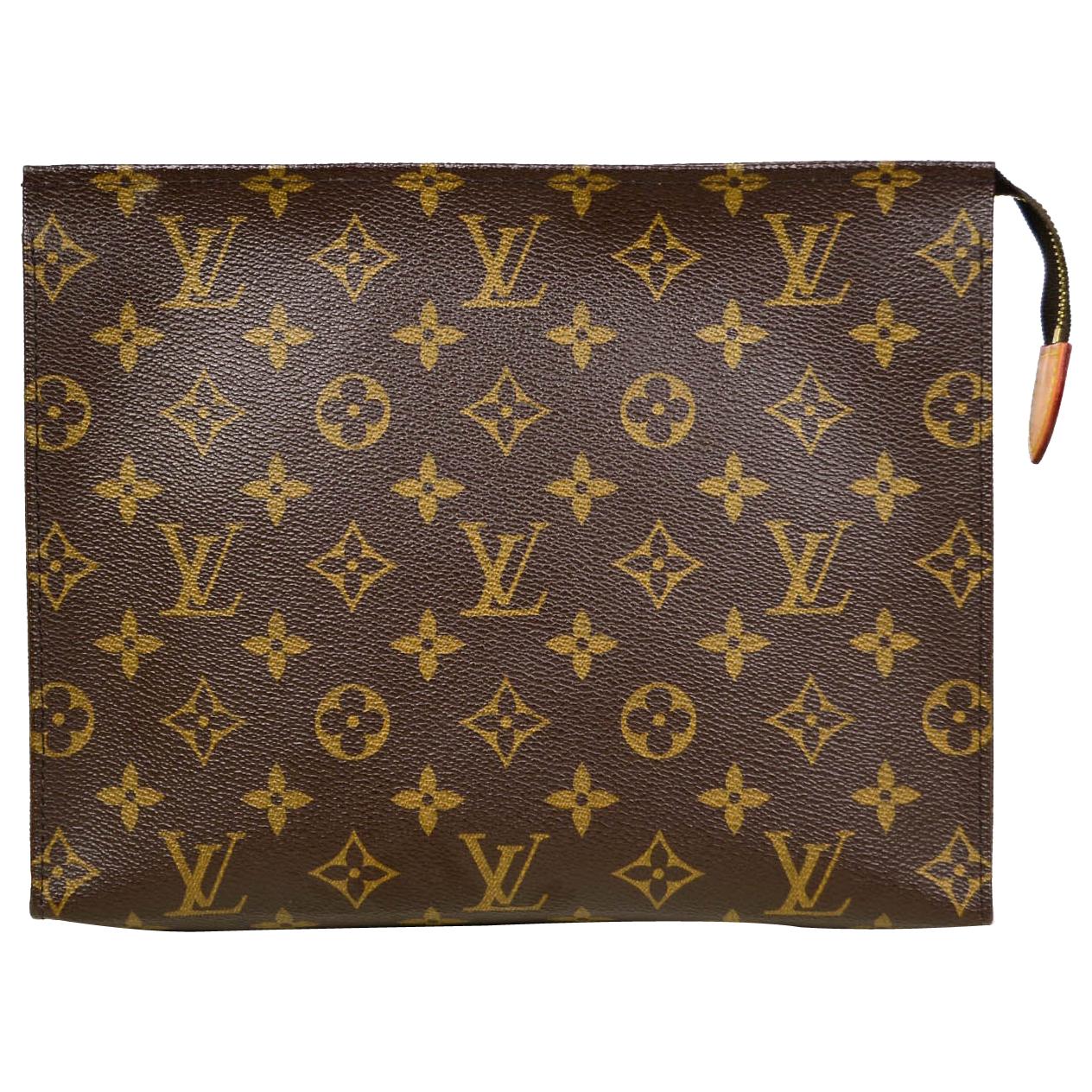 Louis Vuitton SOLD OUT Monogram Coated Canvas Toiletry 26 Pouch/Clutch Bag