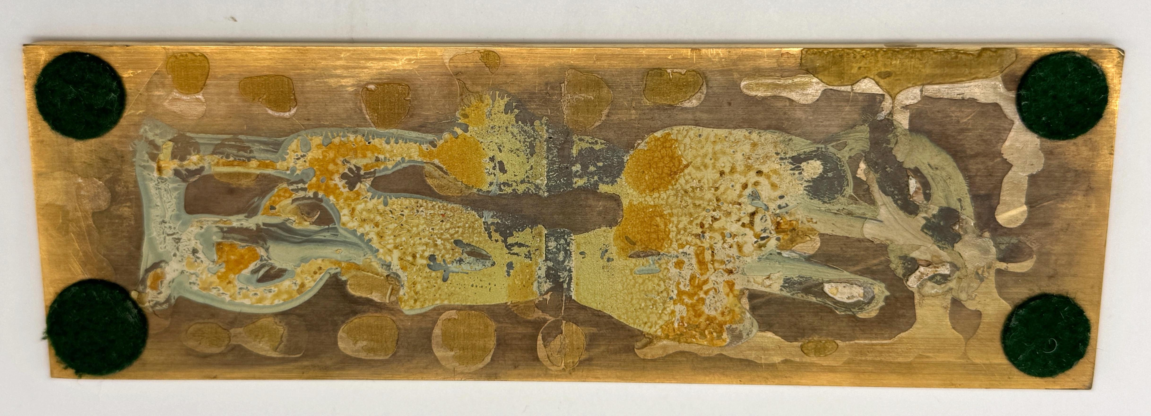 Louis Vuitton Solid Bronze and Gold-Plated Storefront Plaque, “Malletier à Paris For Sale 4