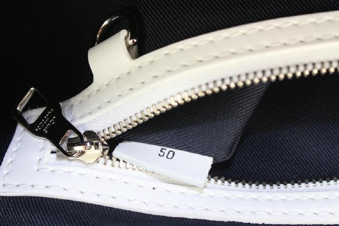 Women's Louis Vuitton Somewhere Somehow Blue Monogram Keepall Bandouliere 50 Duffle