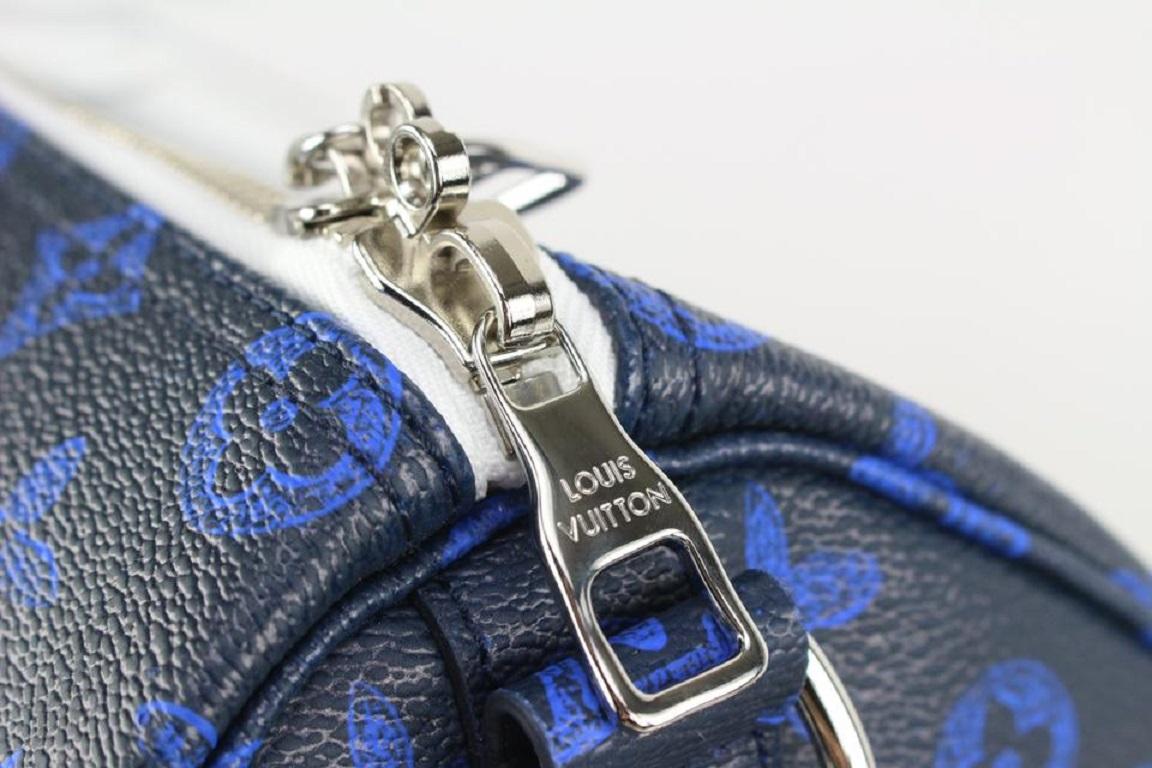 Louis Vuitton Somewhere Somehow Blue Monogram Keepall Bandouliere 50 Duffle 3