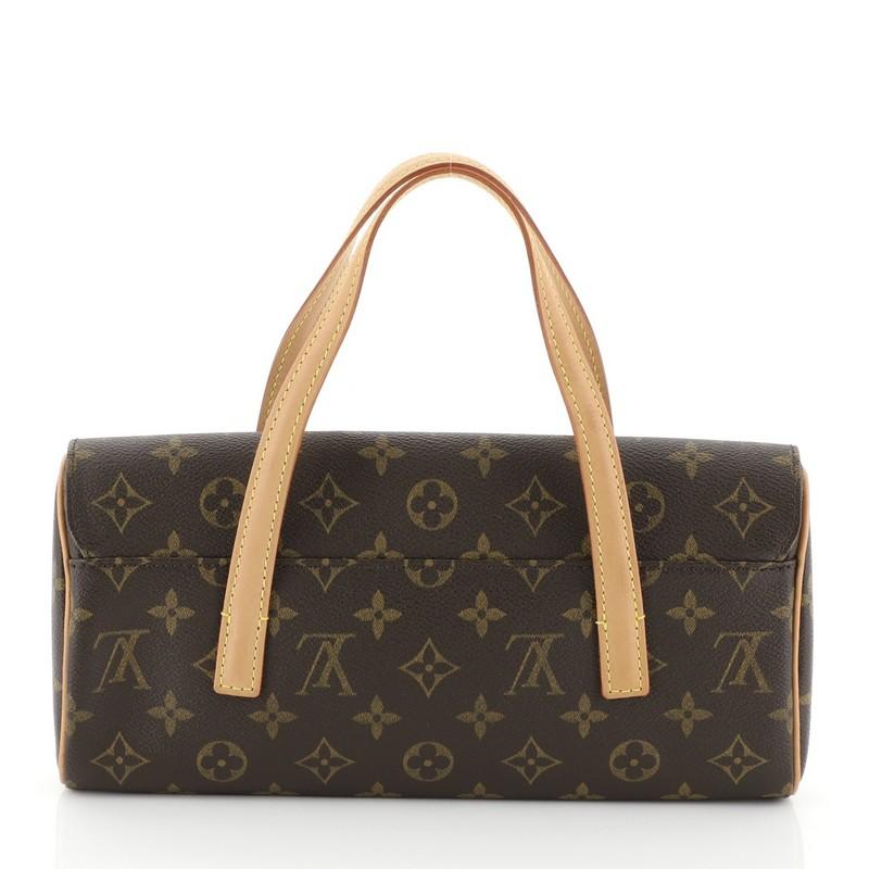 Black Louis Vuitton Sonatine Handbag Monogram Canvas