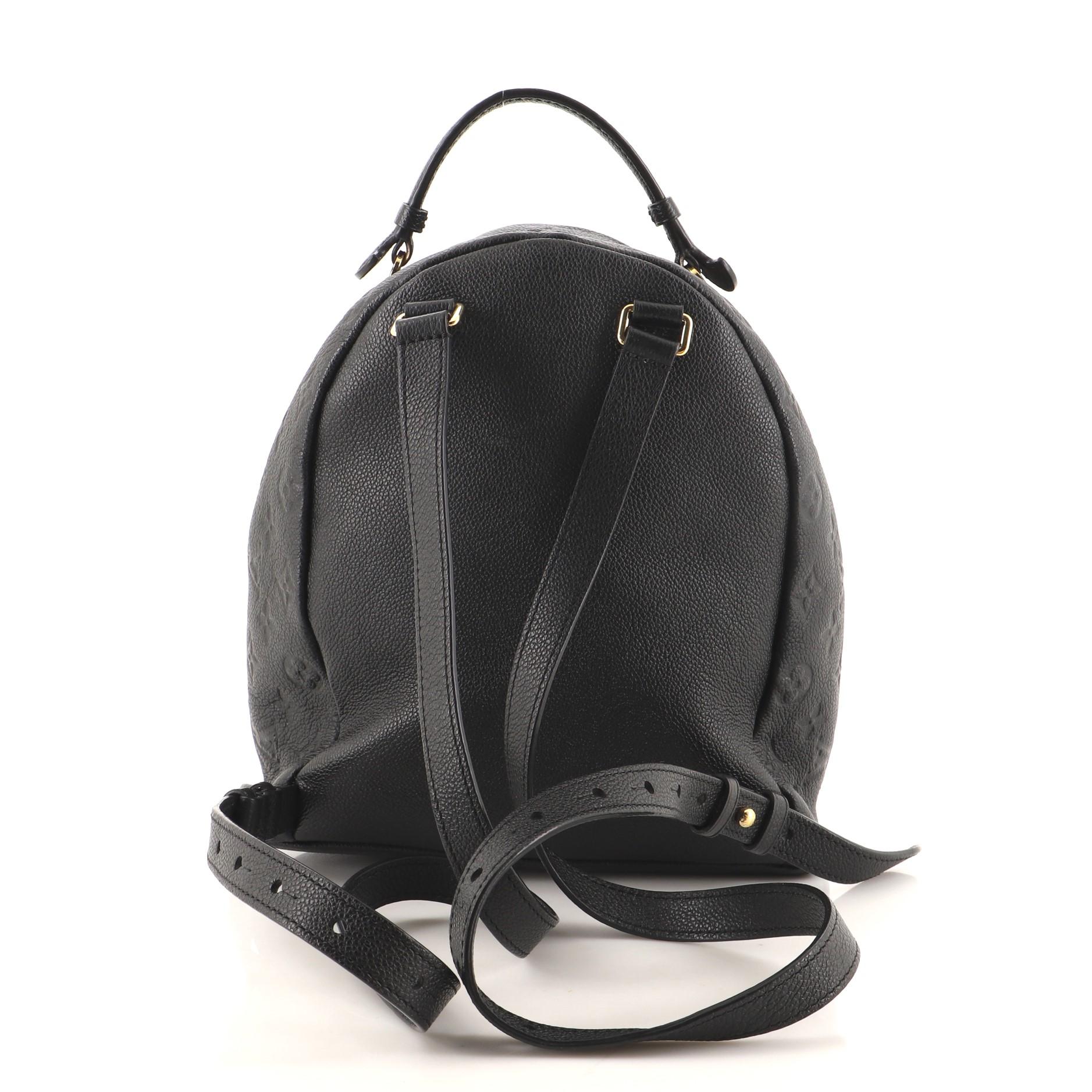 Black Louis Vuitton Sorbonne Backpack Monogram Empreinte Leather