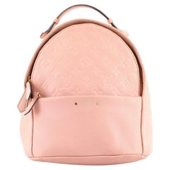 Louis Vuitton Rose Poudre Monogram Empreinte Leather Sorbonne Backpack For  Sale at 1stDibs