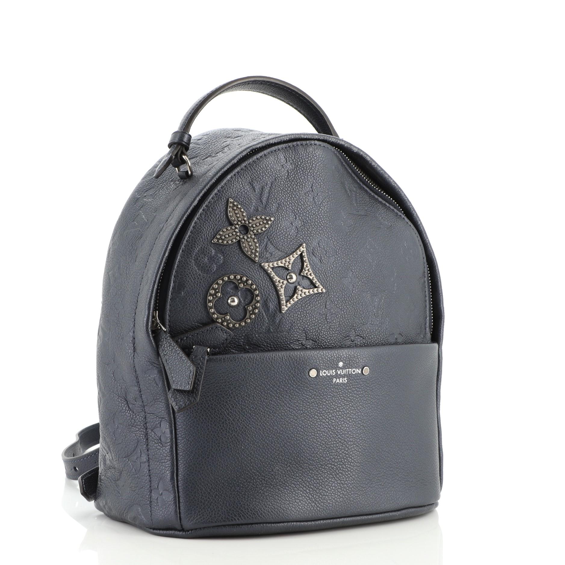 Black Louis Vuitton Sorbonne Backpack Pins Monogram Empreinte Leather