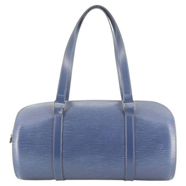 Louis Vuitton Soufflot Epi Bag in Blue Epi Leather