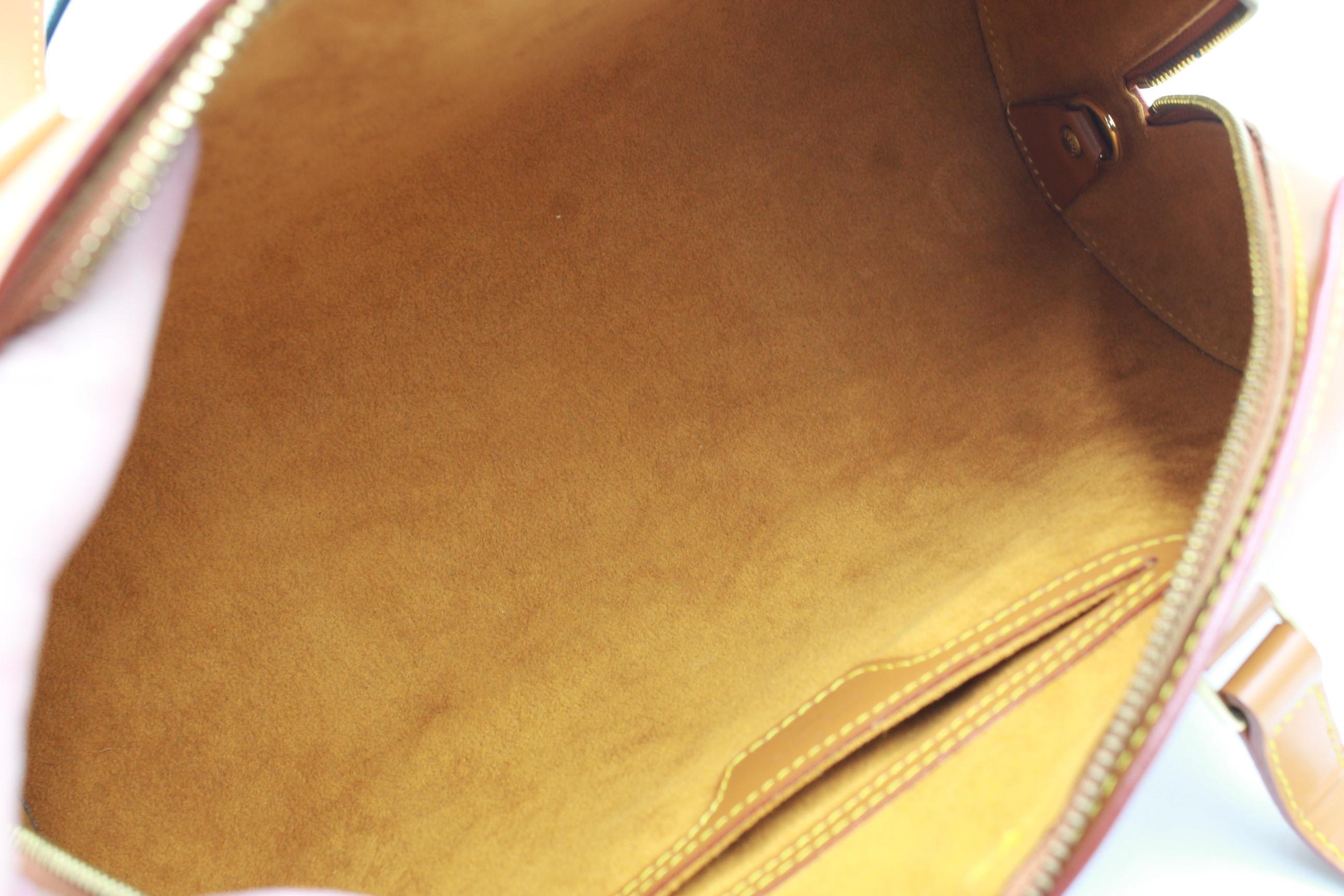 Louis Vuitton Soufflot handbag in brown épi leather In Good Condition For Sale In Paris, FR