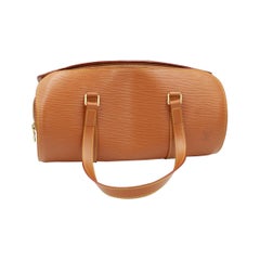 Louis Vuitton Soufflot handbag in brown épi leather