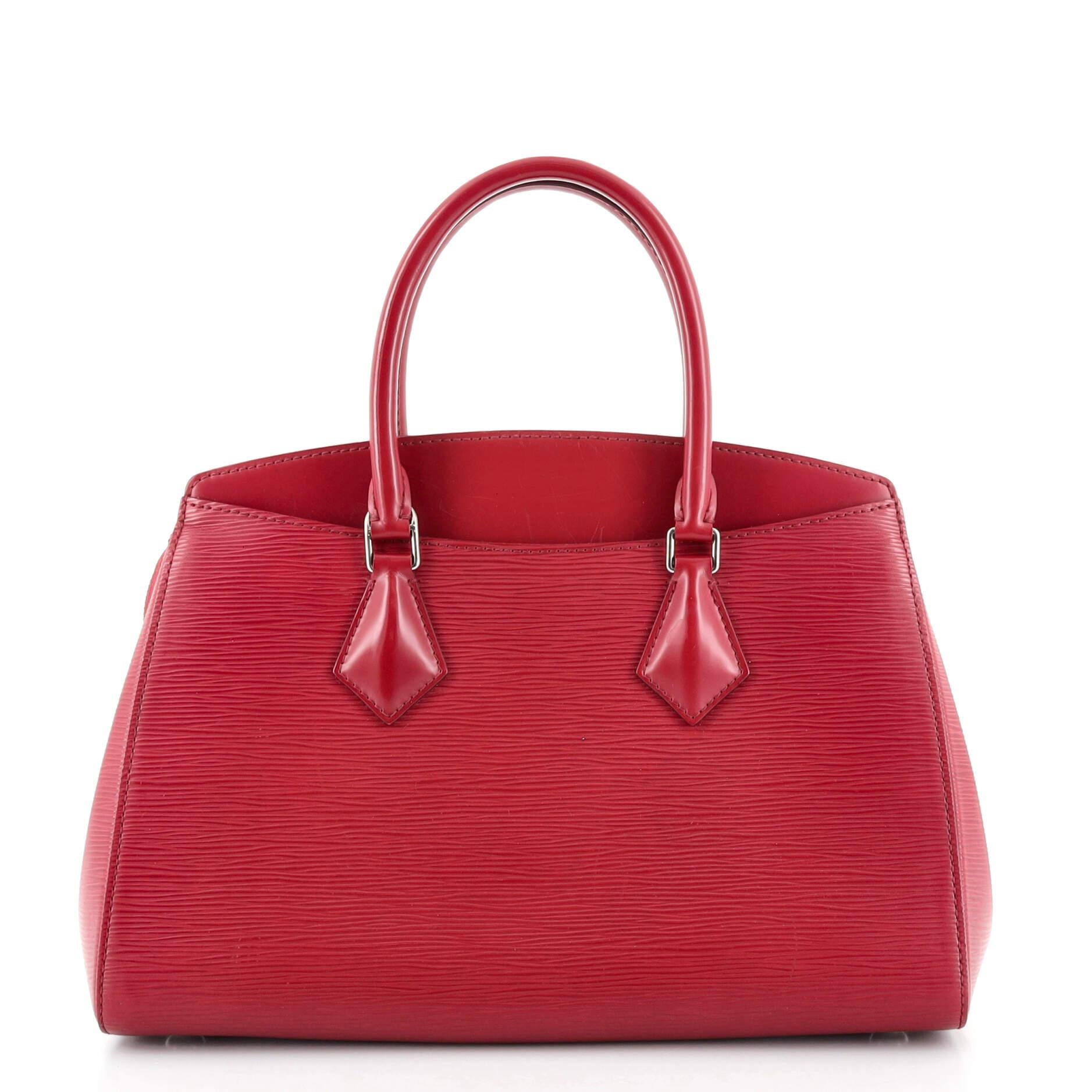 Louis Vuitton Soufflot NM Handtasche Epi Leder MM (Rot)