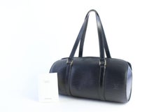 Louis Vuitton Soufflot Noir Epi 10lz0821 Black Leather Satchel
