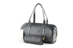 Louis Vuitton Soufflot Noir with Pouch 5le0104 Black Leather Shoulder Bag