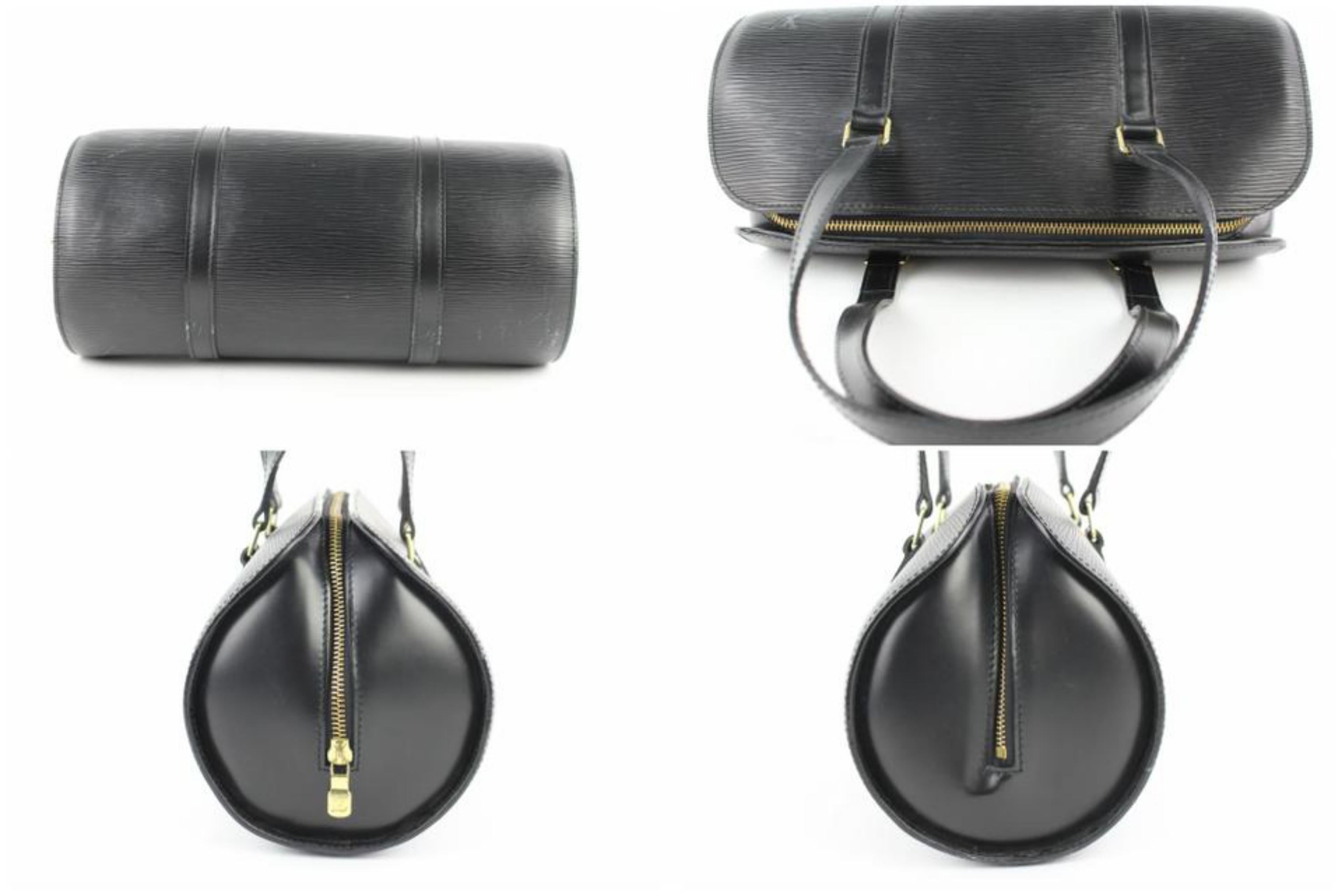 Louis Vuitton Soufflot Noir with Pouch 5le0104 Black Leather Shoulder Bag For Sale 3