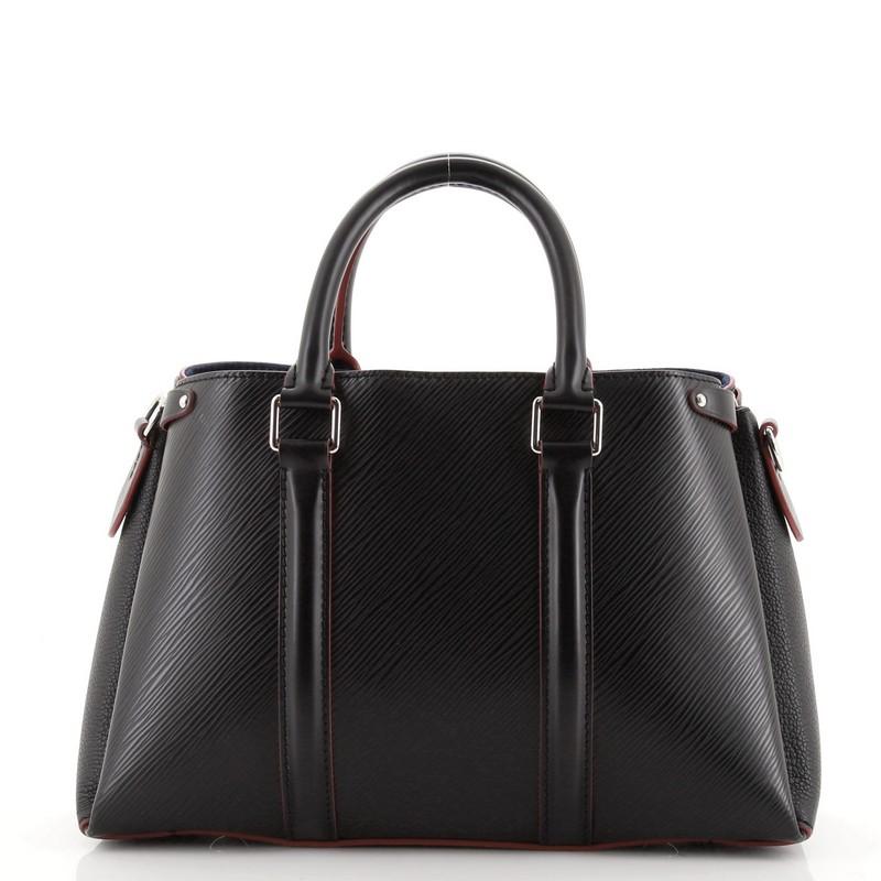 Black Louis Vuitton Soufflot Tote Epi Leather BB