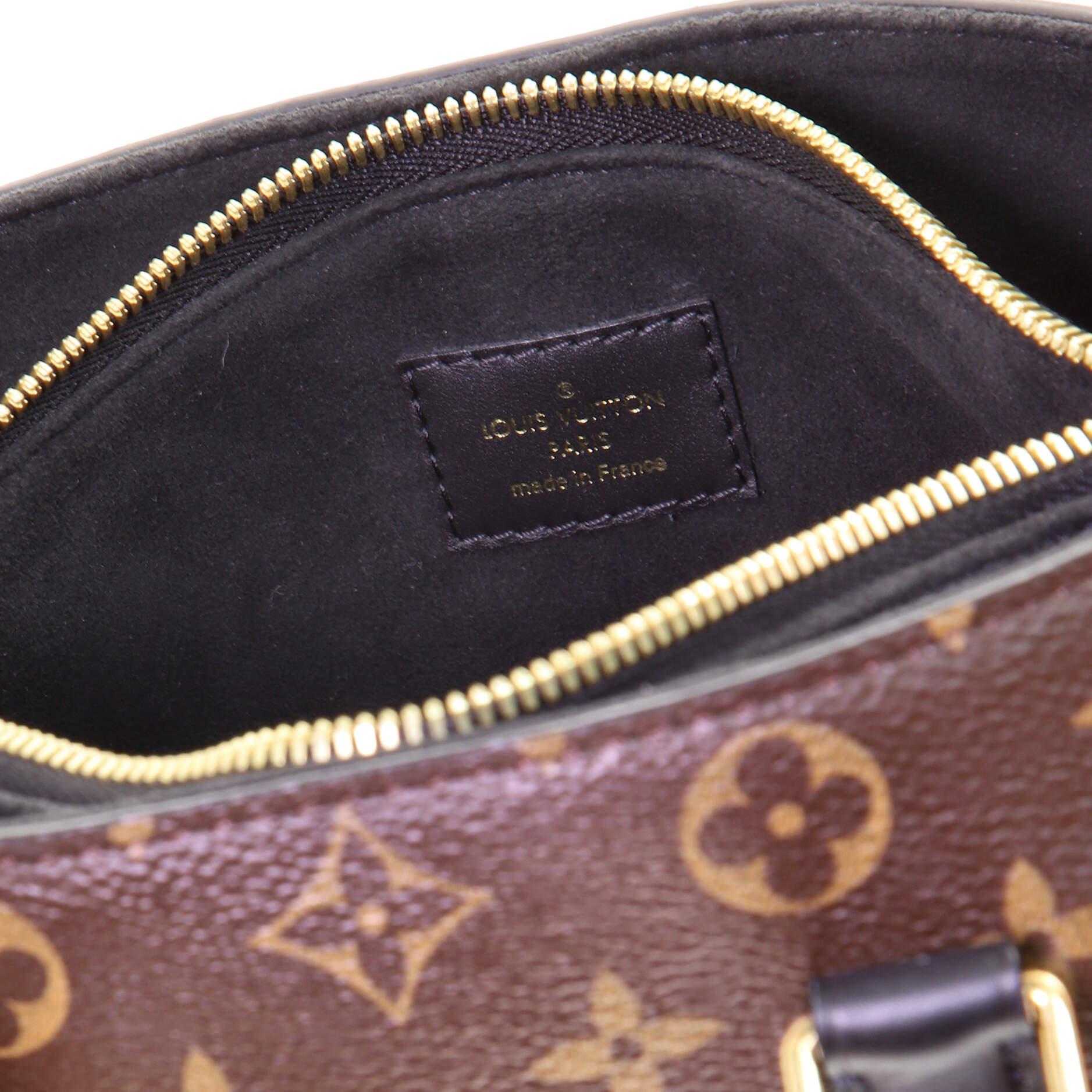 Black Louis Vuitton Soufflot Tote Monogram Canvas with Leather BB