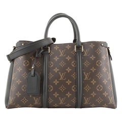 Louis Vuitton Soufflot Tote Monogram Canvas with Leather MM