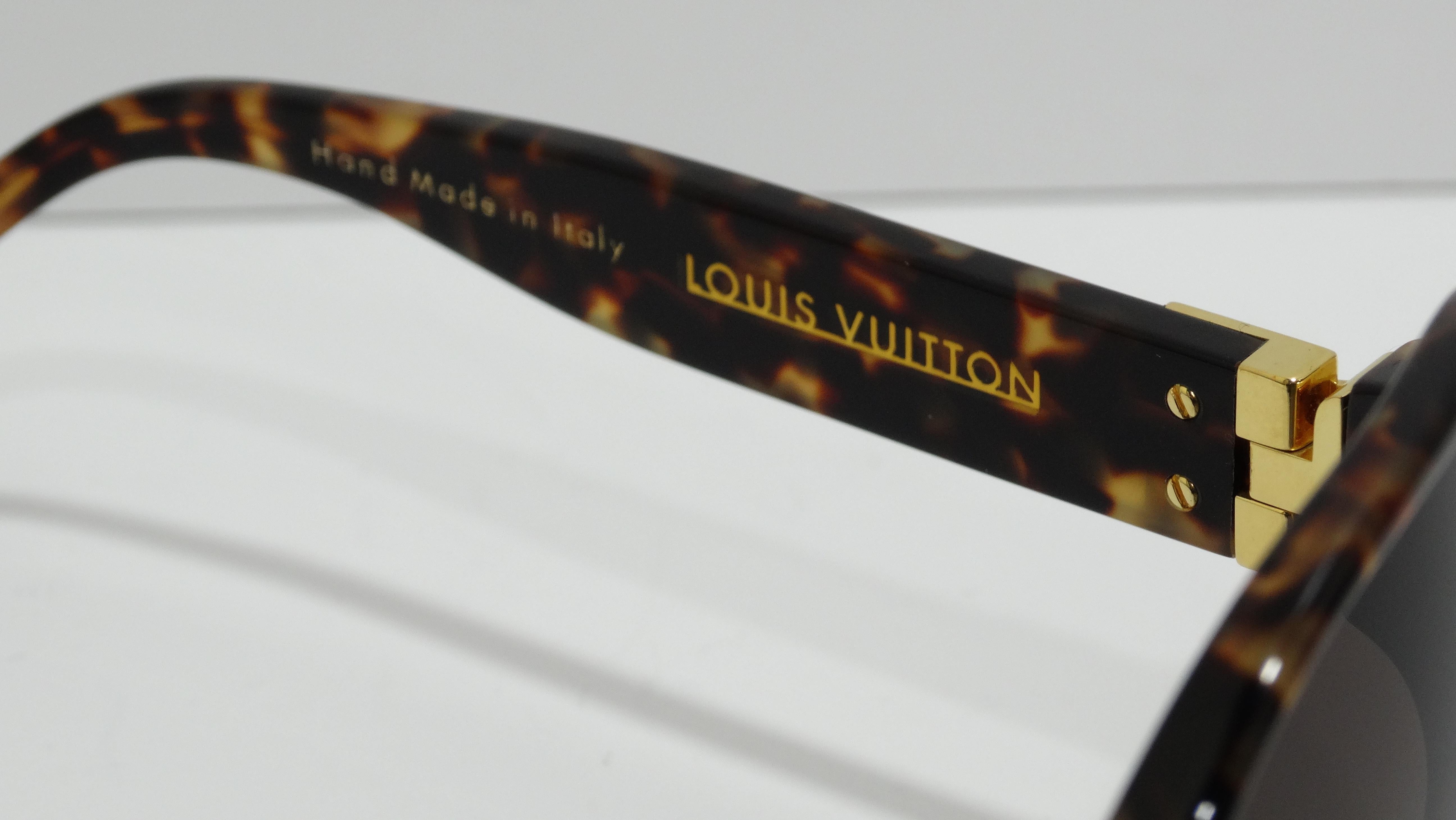 Black Louis Vuitton Soupcon GM Tortoise Sunglasses 